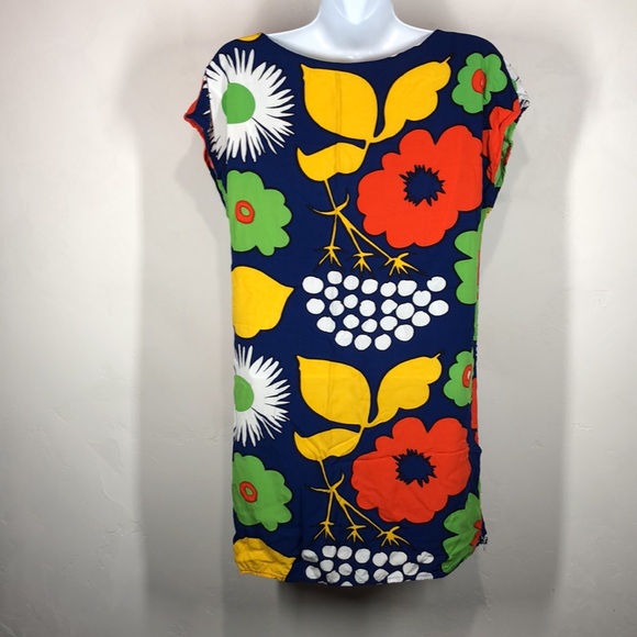 Marimekko for Target blue floral tunic size xs - Picture 5 of 9